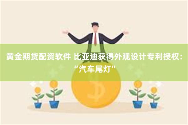 黄金期货配资软件 比亚迪获得外观设计专利授权：“汽车尾灯”